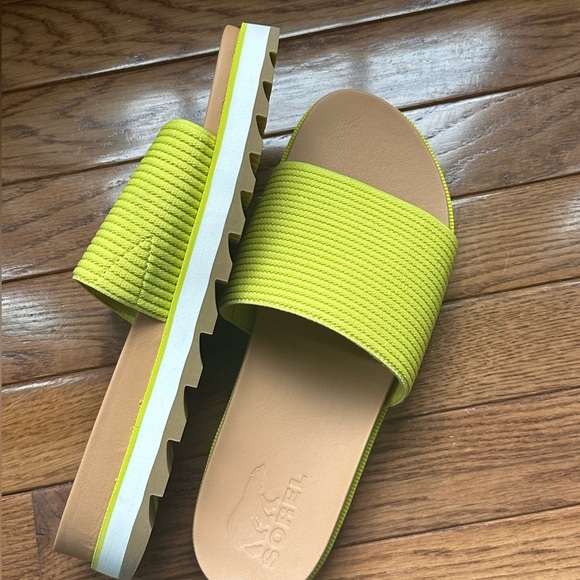 Sorel Roaming Easy Slide Sandals Slip On Bolt/Gum Size 9 NEW - Picture 4 of 6